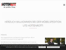 Tablet Screenshot of hottenrott-umzuege.de